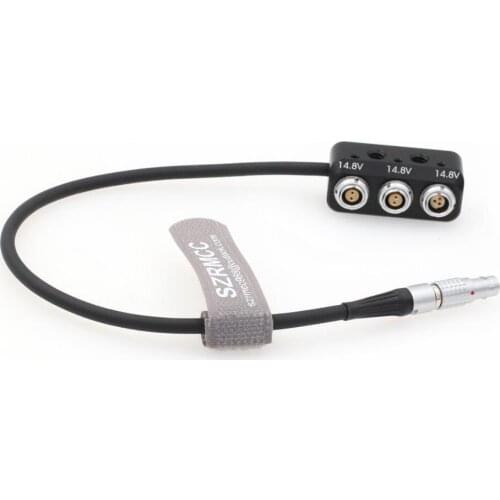 Steadicam Zephyr 3 Pin 12V to 3 Way 2 pin Female Power Splitter for ARRI RED Sony Canon Camera Power Extension kit