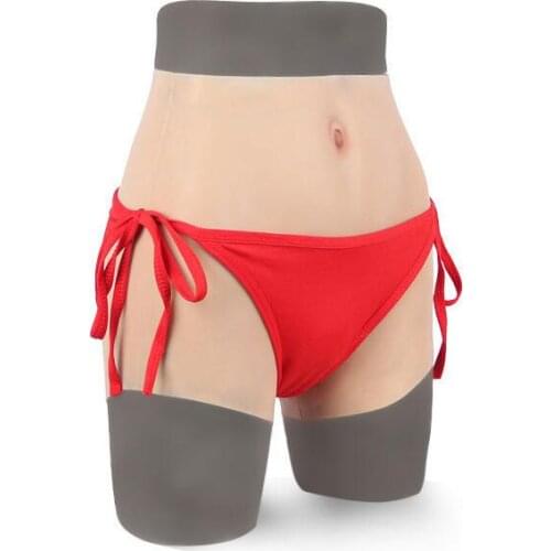 82CM Silicone Realistic Vagina Panty Shemale Crossdresser Pussy Pants Transgender Artificial Sex Fake Underwear Enhancer Hip 1G