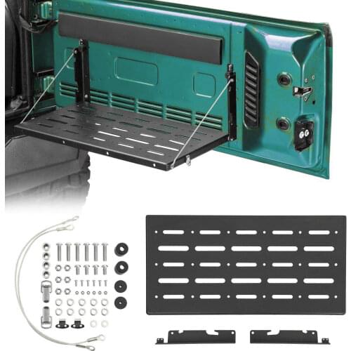 Foldable Multi-Purpose Tailgate Table For Jeep Wrangler JK Support Up To 75lb
