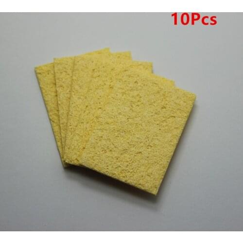 10pcs New Heat Stable Thick Soldering Iron Cleaning Replacement High Temperature Resistant Sponges Welding Accessories