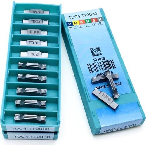 10 pieces of TDC4 TT9030 carbide blade steel processing TDC4 cutting blade slitting and grooving lathe parts tools