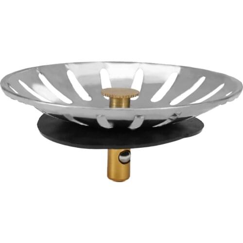 Universal Kitchen Sinks Stoppers Stainless Steel Sink Lid Dishpan Drainer Chock Plug Replacement Filter Basket For Household