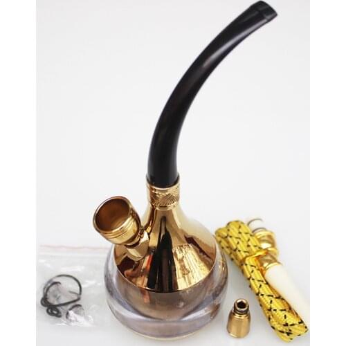 Box Packing Acrylic Resin Mini Hookah Water Pipe Tobacco Holder Smoking Pipes Shisha Hose Accessories Gift For Father Husband