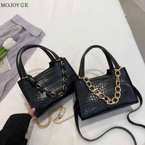 Vintage Women Alligator Pattern PU Leather Top-Handle Shoulder Messenger Bags Elegant Ladies Handbag Shoulder Bag