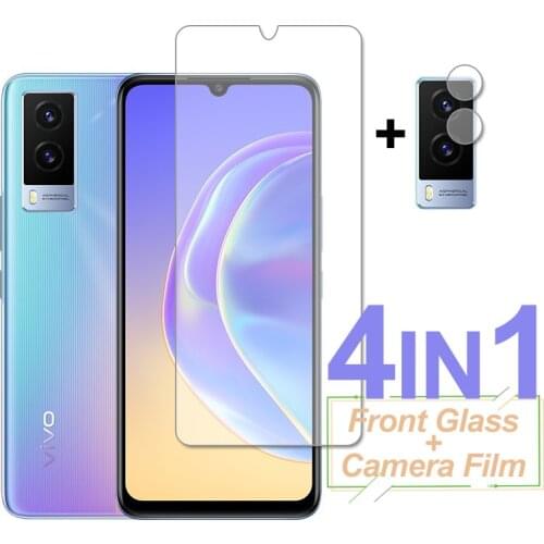4-In-1 Screen Protector For ViVo V21e 5G V21 Y73 Tempered Glass HD Protective Phone Camera Lens Film On For ViVo V21 V21e 4G