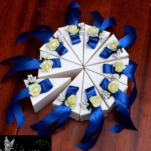 10 Pcs/Set Unique Rustic Wedding Decoration For Bride,7Colors Candy Storage Box Wedding Souvenirs,Casamento Gift Cardboard Boxes