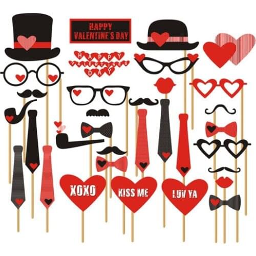 33pcs Funny wedding photography props Wedding Party Photo Booth Props