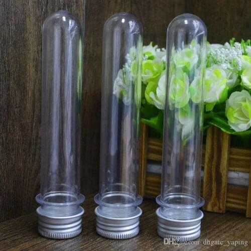 40ml transparent mask bath salt test PET tube with aluminum cap,40cc,clear plastic cosmetic tube with pressure sensitive seal