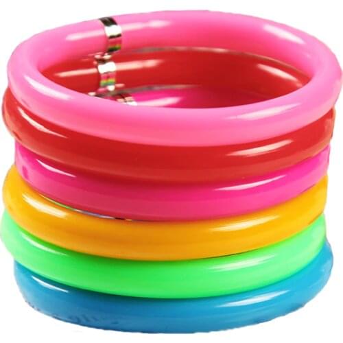 5pc Kawaii Pen Flexible Wearable Handle Bracelet Cute Soft Plastic Ballpoint Armband Circlet Handle School Supplies Stationery