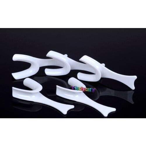5pcs White Dental Cheek Retractor Opener Retractor for Side Lip Oral Mouth Cheek Opener