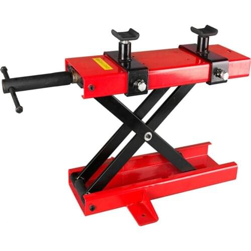 500KG Scissor Hoist Jack Lifting Motorcycle Stand Center Scissor Lift Hoist Workshop Bench Tool Set Motorbike Mini Lifting Table