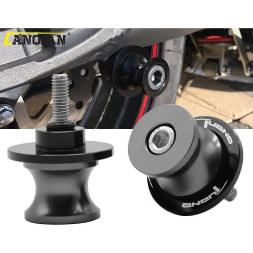 Motorcycle Accessories 6mm Swingarm Sliders Spools Stand Bobbins CNC Aluminum Alloy For Aprilia Tuono 2003-2007 2004 2005 2006