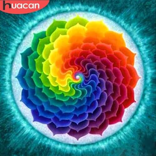 HUACAN Diamond Embroidery Sale Decoration Home Diamond Painting Cartoon Mosaic Painting Flower Full Square New Arrival