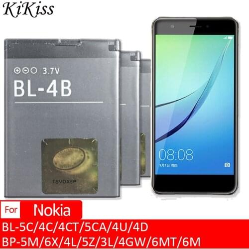Battery BL-5C/4C/4CT/5CA/4U/4D BP-5M/6X/4L/5Z/3L/4GW/6MT/6M For NOKIA Lumia 3100 3105 6136S 2720F C2-01 C5-03 E63 E71 N82 N73 E5