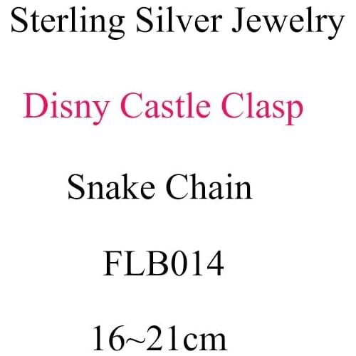Castle Clasp Chain Bracelet Authentic 925 Silver Bracelets For DIY Woman Fashion Bracelets For Jewelry Making