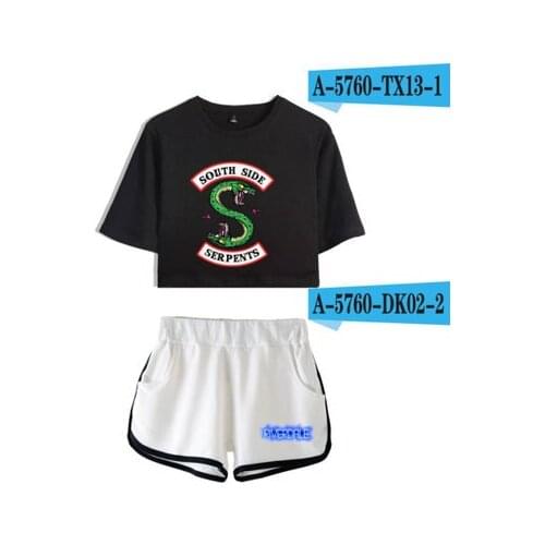 Riverdale South side Tshirt Shirt Shorts Sport Shorts Riverdale Summer Clothing Women Girls Running shirt