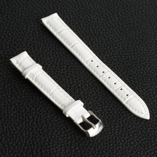 Hot Sale Genuine Leather Replacement Watch Band 22mm Dress Watch Strap Watchband White bande montre cinturino Correa reloj