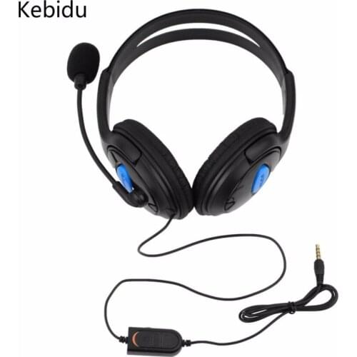 Kebidu 3.5mm Headphone Game Gaming Headphones Headset with Mic Wired for PS4 Sony PlayStation 4 /PC Computer NI5L