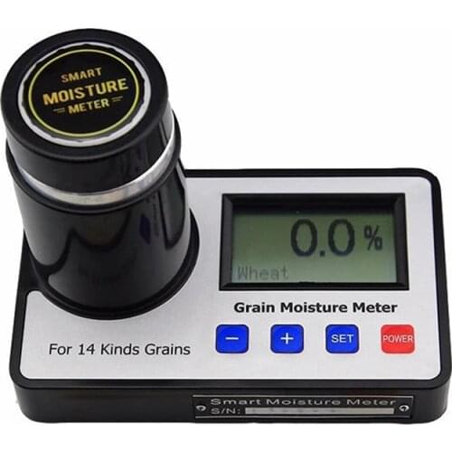 Grain Moisture Meter for 14 Kinds Grains Smart Moisture Tester Digital Display Coffee Cocoa Beans Wheat Corn Moisture Analyzer