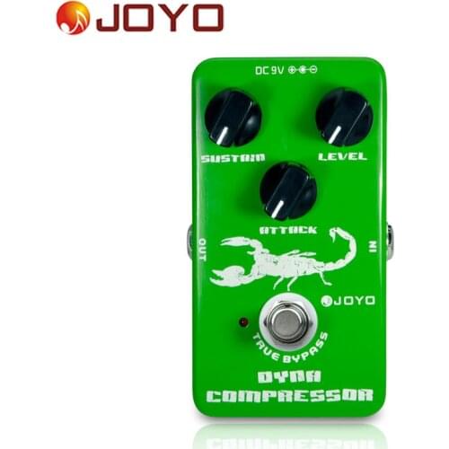 Joyo JF-10 Dynamic Compressor Guitar Pedal Effect Box with True Bypass & Low Noise & 3 Knobs Electric Guitar Accessories