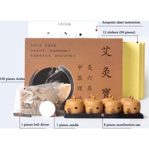 Moxibustion Box Chinese Moxa Sticks Burner Heating Acupuncture Point Chinese Therapy Women Gynaecopathia Mini Moxa Tube
