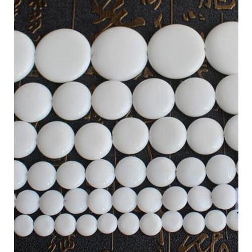 10-30mm white porcelain agates round shape beads,Wholesale For DIY Jewellery Free Shipping