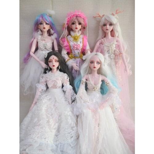 Customized BJD dolls 1/3 BJD dolls wigs Plastic doll 24 joints ball joint doll