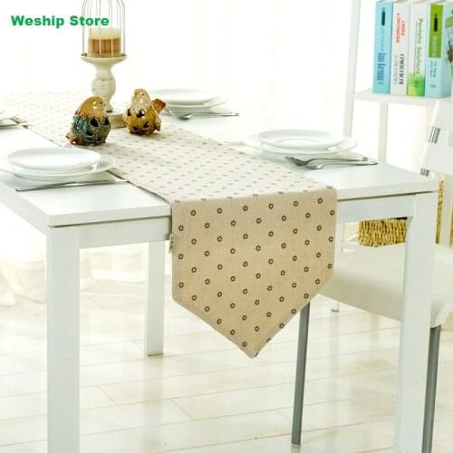 Fashion Home Double-deck cotton table runnerLittle Daisy Simple Style Table flag and Placemat