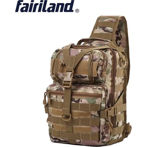 2020 New Fishing Bag Men Tackle Bag Waterproof Nylon Single Shoulder Backpack Hand Chest Bag Outdoor Camping Hiking Huntting