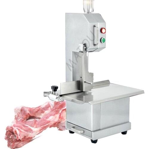 Desktop Commercial Bone Cutter Household Electric Bone Sawing Machine Kitchen Trotter Steak Frozen Meat Cutting Equipment