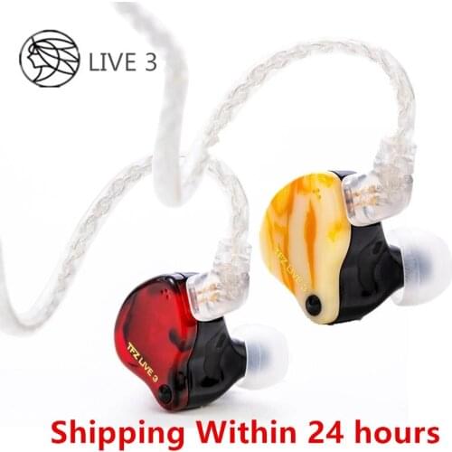 TFZ LIVE 3 In Ear Earphone Dual Magnetic Circuit Graphene Dynamic Driver Hifi Bass Monitor Sport Headsets 2Pin Detachable Cable