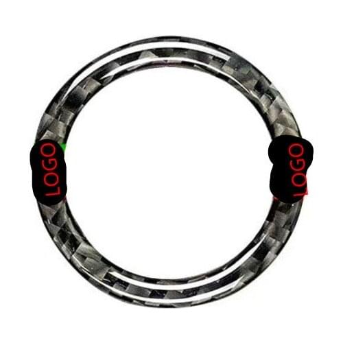 Fit For BMWE90/E92/E93/old 3series E89/Z4 is also suitable for 2009-2012 one-key start ring carbon fiber stickers car decoration