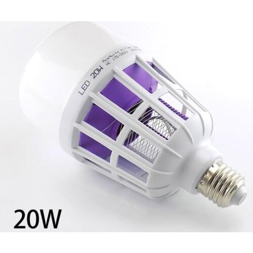 20W Mosquito Light Bulbs Anti muggen Bug Zapper Insect electric Killer Night Lamp light E27 LED moustique Killer AC 175V-220V