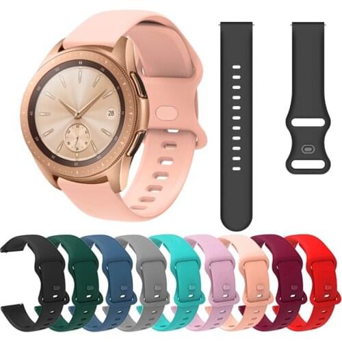 20mm 22mm New Silicone Strap For Samsung Galaxy Watch 42mm 46mm Smart Watch Sport Replace Bracelet For Galaxy 3 Gear S2 S3 Belt