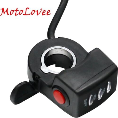 MotoLovee 24V Finger Thumb Throttle Electric Scooter Bicycle Accessories Switch Handlebar Grips LED Display For Electric Bike