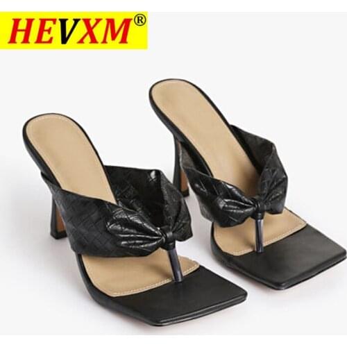 Summer Gladiator Sandals High Heels Shoes Fall Best Street Look Females Square Head Open Toe Clip-On Strappy Sandals 9cm Women