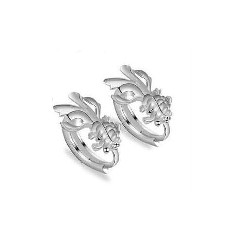 REETI High Quality Solid Real 925 Sterling Silver Small fish Stud Earring For Women Children Girls Kids Jewelry