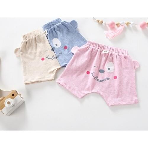 Baby clothes thin shorts boy and girl knickers boxers children summer short pants kids smile ears children hot sale waist shorts