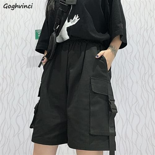 Shorts Women Summer Knee-length Wide-leg Plus Size 4XL Safari Style Ulzzang BF Street Wear Chic All-match Casual Unisex Fashion