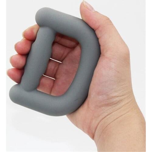 Silica Gel Hand Trainer Grip Portable Hand Grip Gripping D Shape Ring Carpal Expander Strength Trainer Stress Ring