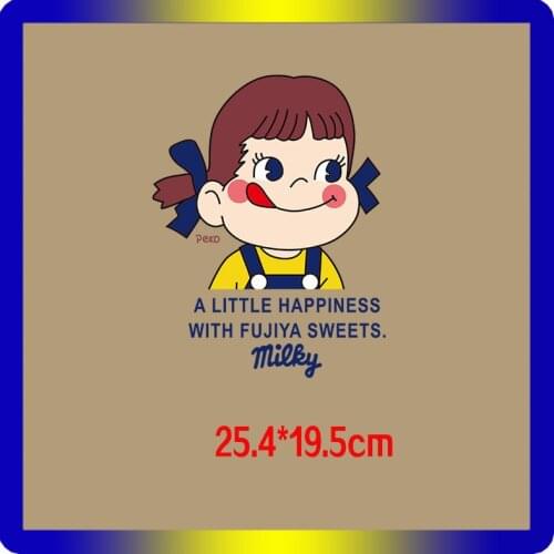 Cute Girl Hot Heat Transfer Letter Cloth Printing Sticker DIY Iron On Clothing Bag Shoes Customization Logo