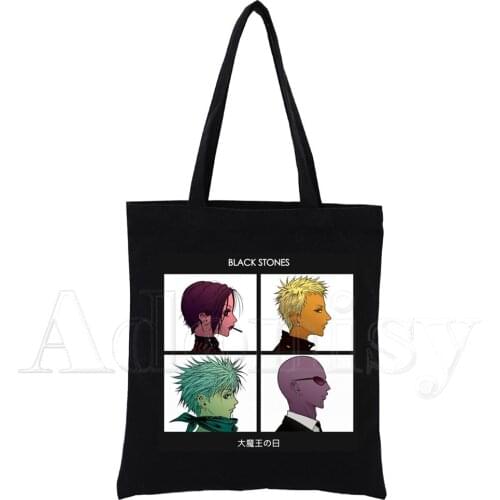 Manga Anime Nana Osaki Anime Harajuku Ren Honjo Shoulder Bags Casual Shopping Handbag Women Elegant Canvas Bag Black