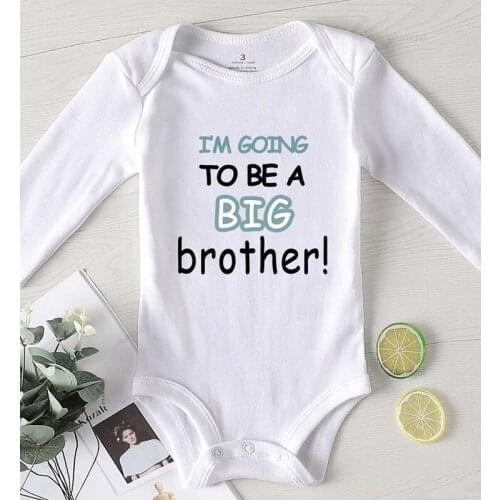 Printing Big Brother Winter Jumpsuit Kids Clothing Toddler Girl Autumn Clothes Baby Boy Rompers for Newborns Cotton Jumpsuits