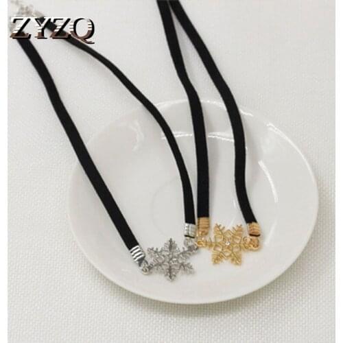 ZYZQ Fashion Korean Style Rope Chain Choker Fashion Elegant SnowFlake Design Romantic Summer Accessories Jewelry Wholesale