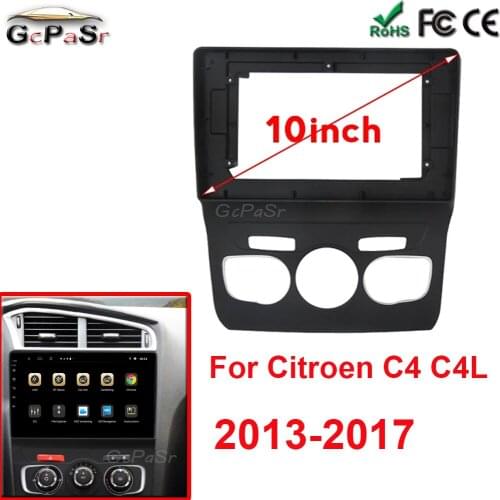 10.1 Inch Car Frame Cable Canbus for Citroen C4 C4L2013-2017 Multimedia DVD Panel Frame Navigation GPS