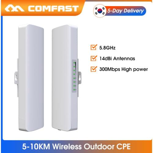 2pcs 5-10km Long Distance Outdoor 5.8G Wireless Bridge CPE Wifi router Extender Signal Amplifier Point to point Wi fi Antenna AP