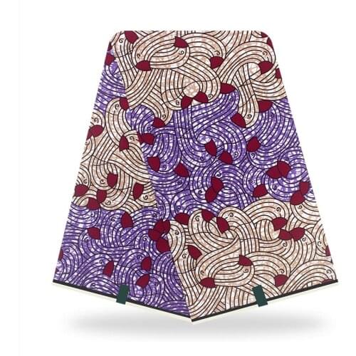 2021 Ankara Veritable Guaranteed Real Pagne Wax High Quality Pagne Print Wax Tissue Veritable Wax African Ankara Sewing 1-5