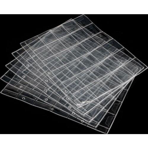 30 Pockets Classic Coin Holders Folder Pages Sheets For Storage Collection Album
