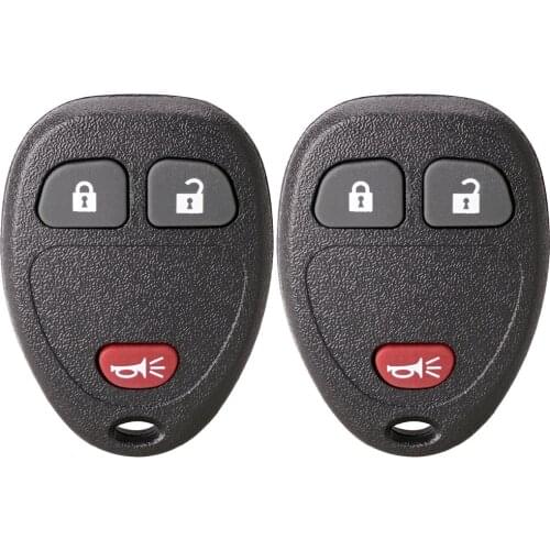 315Mhz 4Buttons 2 Pcs Car Remote Key Fob OUC60270/OUC60221 Fit for Chevy Silverado Traverse Equinox Avalanche/Saturn Outlook Vue