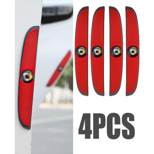 4Pcs Car Door Anti-Collision Bumper Strip Guards Side Edge Protector Sticker For Mercedes Benz Smart W204 W205 W203 W211 W201